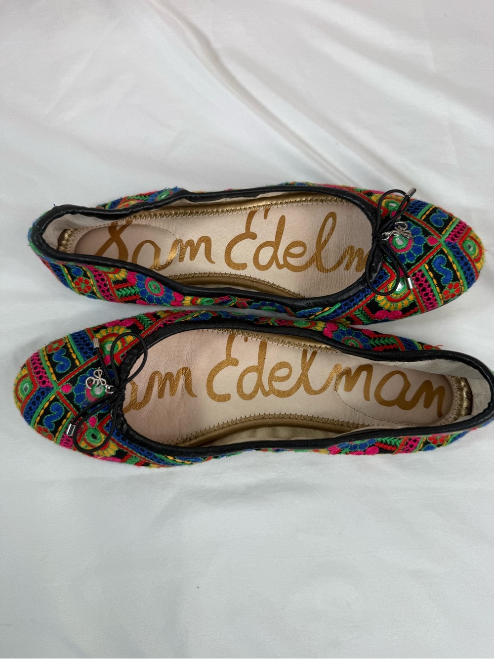 Sam Edelman Felicia Bazaar Floral Embroidered Majori Shisha Ballet Flats SZ 9.5 - Picture 10 of 15